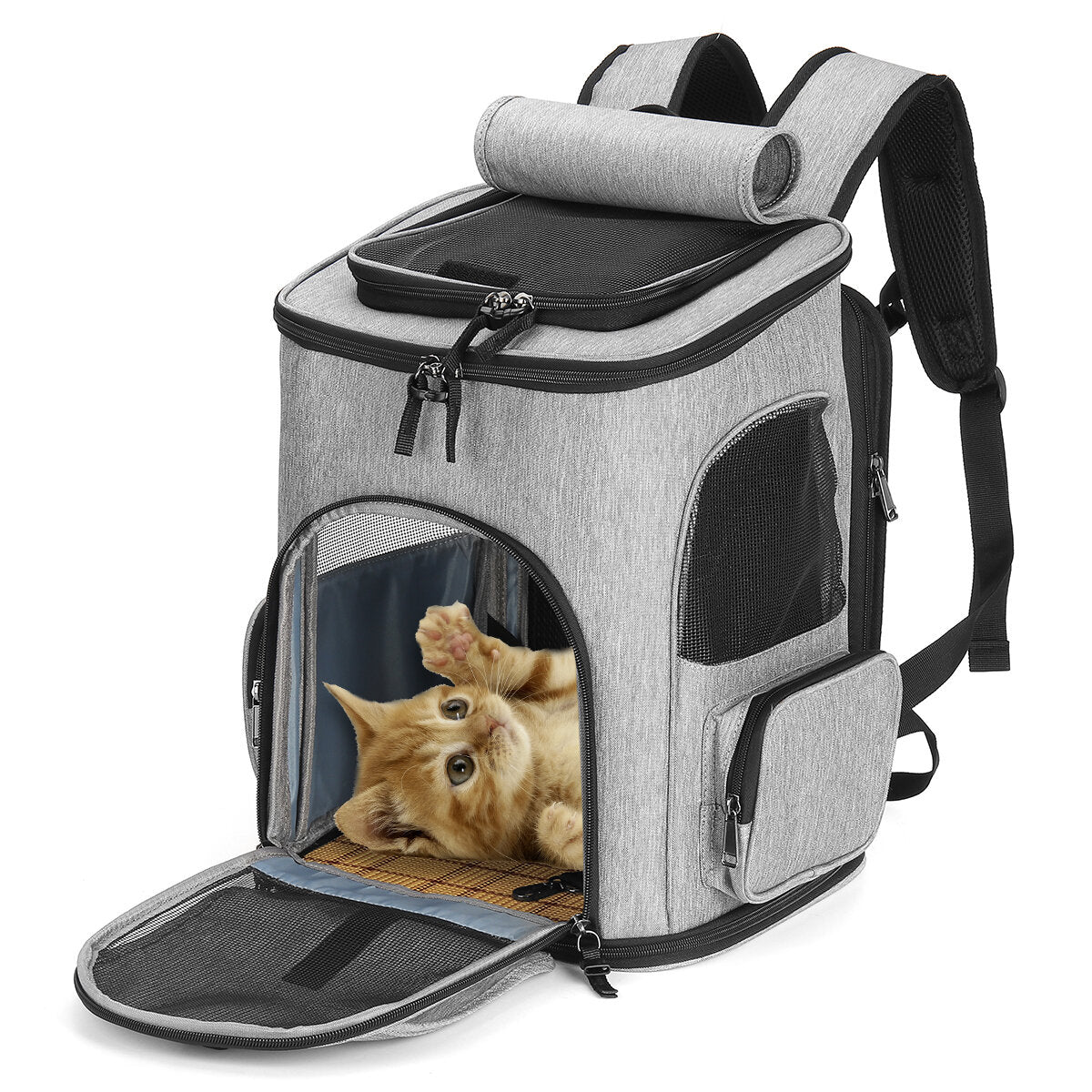 pet carrier rugzak ademend puppy reisruimte schoudertas hond kat outdoor dubbelzijdig kussen