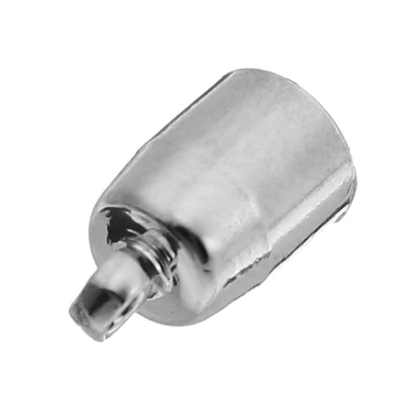 5 stuks 19x6mm ronde cilindrische metalen magnetische gesp dhz ketting gesp ketting connectoren:
