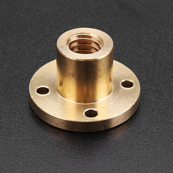 t10 loodschroefmoer 10 mm messingmoer voor cnc