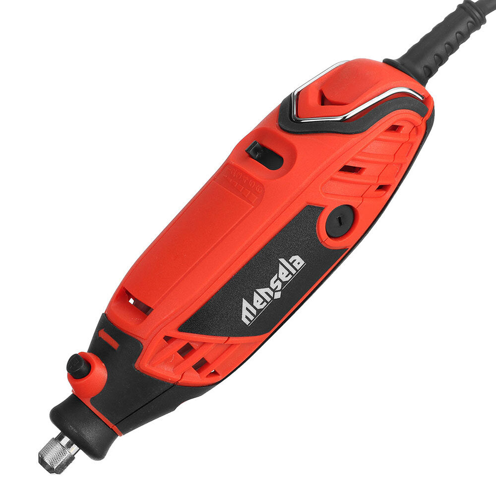 mensela rt-w1 130w roterende gereedschapsset elektrische boor mini-slijpmachine variabele snelheid met 200-delige accessoires flexibele as en draagtas voor slijpen snijden houtsnijwerk schuren en graveren