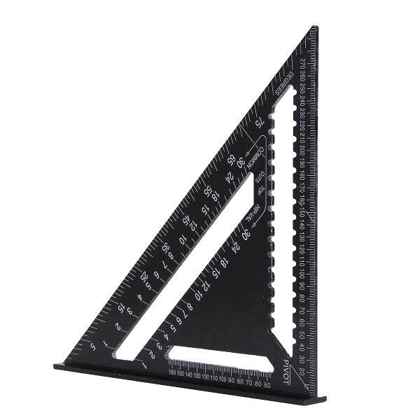 raitool ar01 43x30x30cm metrische aluminium driehoek liniaal zwarte driehoekige liniaal