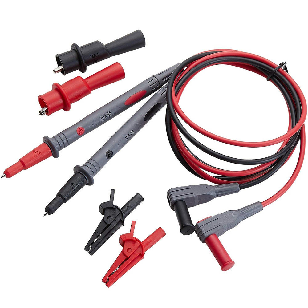 6 stuks test lead schroefdraad alligator clips veiligheid alligator clip voor universele meter multimeter