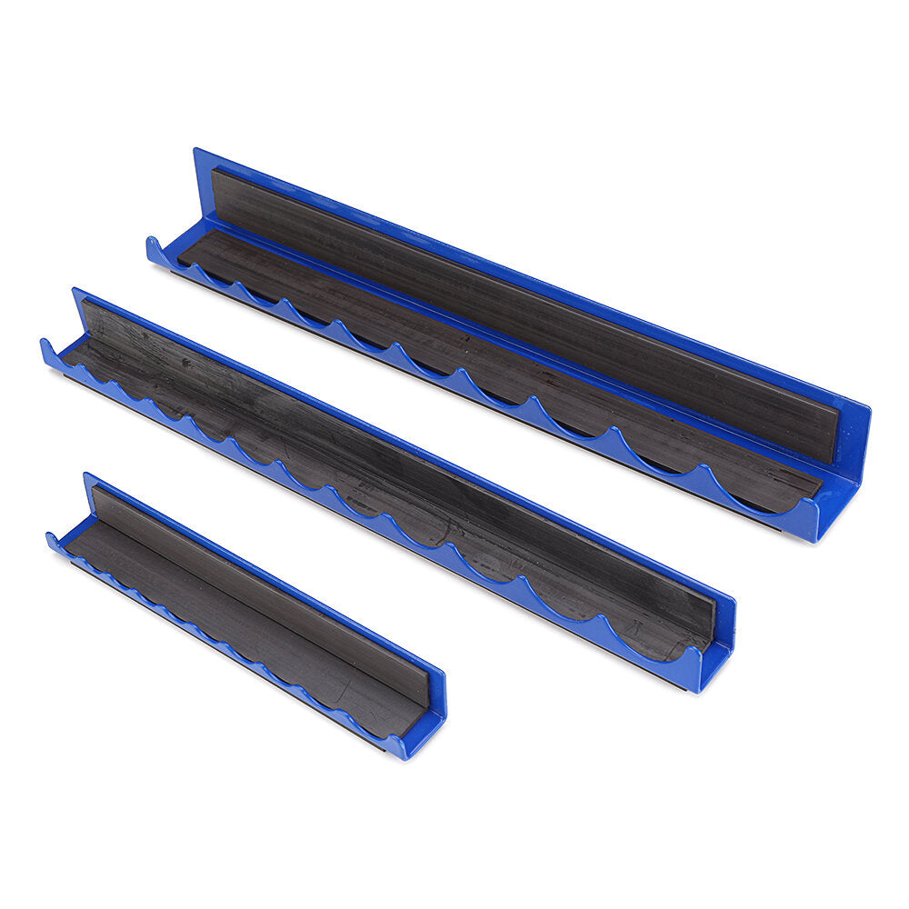 3 stuks magnetische socket houder voor 1/4 3/8 1/2 inch socket adapters opslag plank organizer: