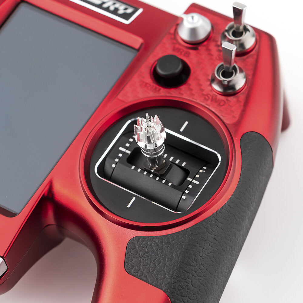 flysky elysium el18 2.4ghz 3.5-inch touch screen afhds 3 opentx/edgetx system remote controller rc transmitter limited edition w/high-precision cnc hall gimbals & tmr micro receiver