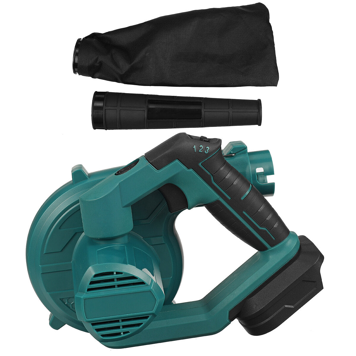 21v 2 in 1 draadloze 180° rotatie elektrische luchtblazer & zuig handheld blad computer stofafscheider cleaner stroom tool voor makita 18v batterij