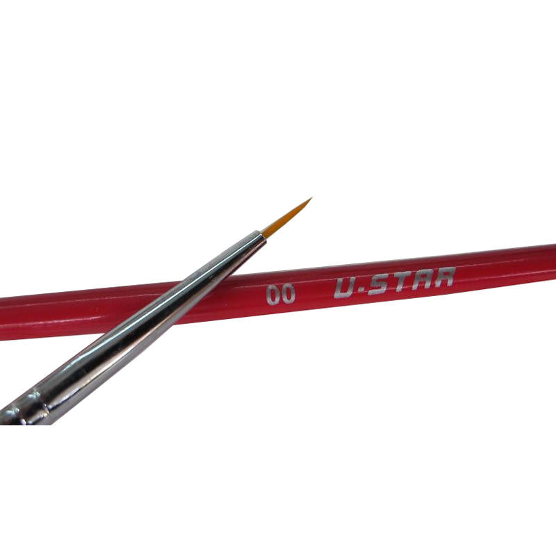 u-star ua90026 4 stuks model speciale punt borstel modellen hobby schilderen gereedschap accessoire haak lijn pen: