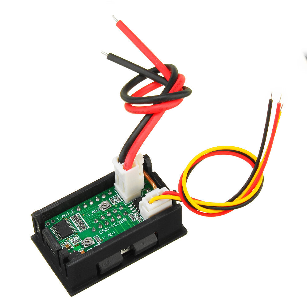 geekcreit mini digitale voltmeter amperemeter dc 100v 10a voltmeter stroommeter tester blauw + rood dual led display