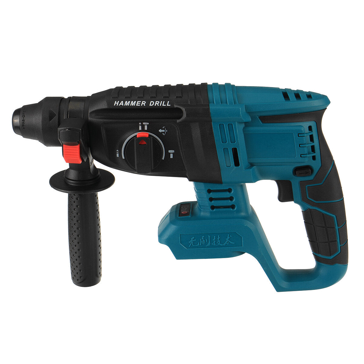1100w elektrisch hammer draadloze handheld borstelloze slag hammer boor voor 18v makita-batterij