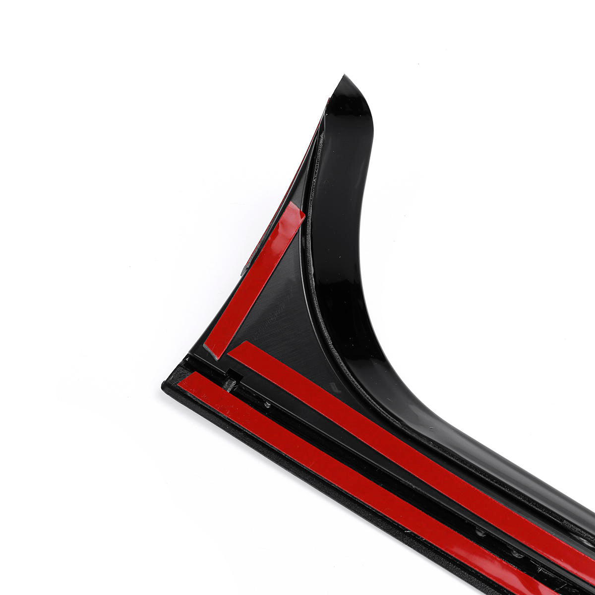 2 stuks auto zwart gloss black achterruit side spoiler wing canards splitter voor vw golf 6 mk6 2008-2013