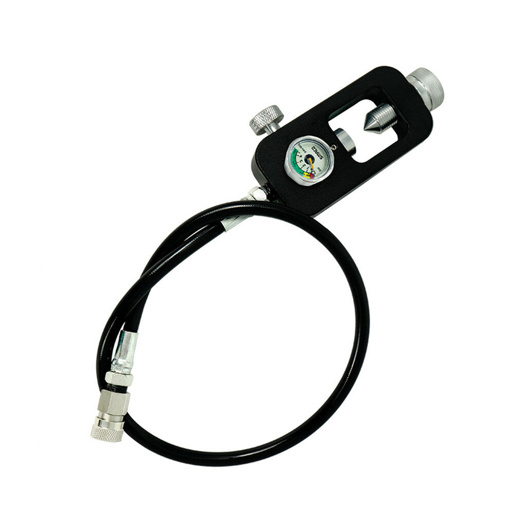 zwart s-02 scuba adapter duiken zuurstofcilinder opblaasbare accessoires