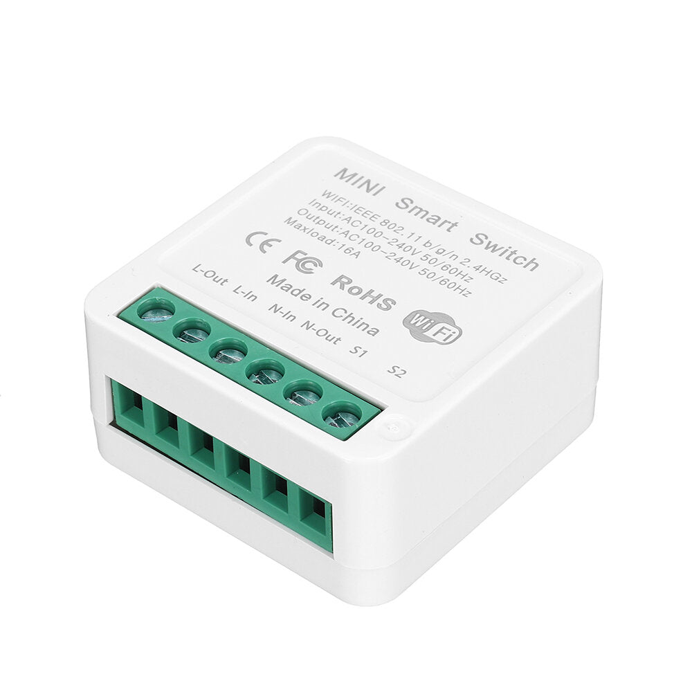 16a mini smart wifi dhz switch ondersteuning 2 way control smart home automation module werken met alexa google home smart life app