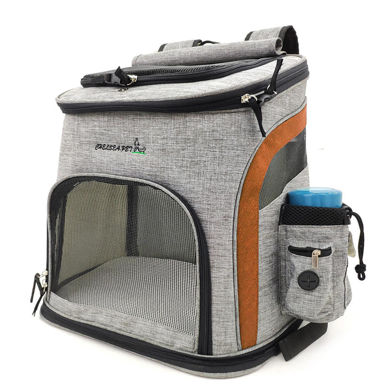 draagbare ademende mesh hoofd hond kat carrier rugzak dubbele schoudertas huisdier accessoires voor outdoor reizen