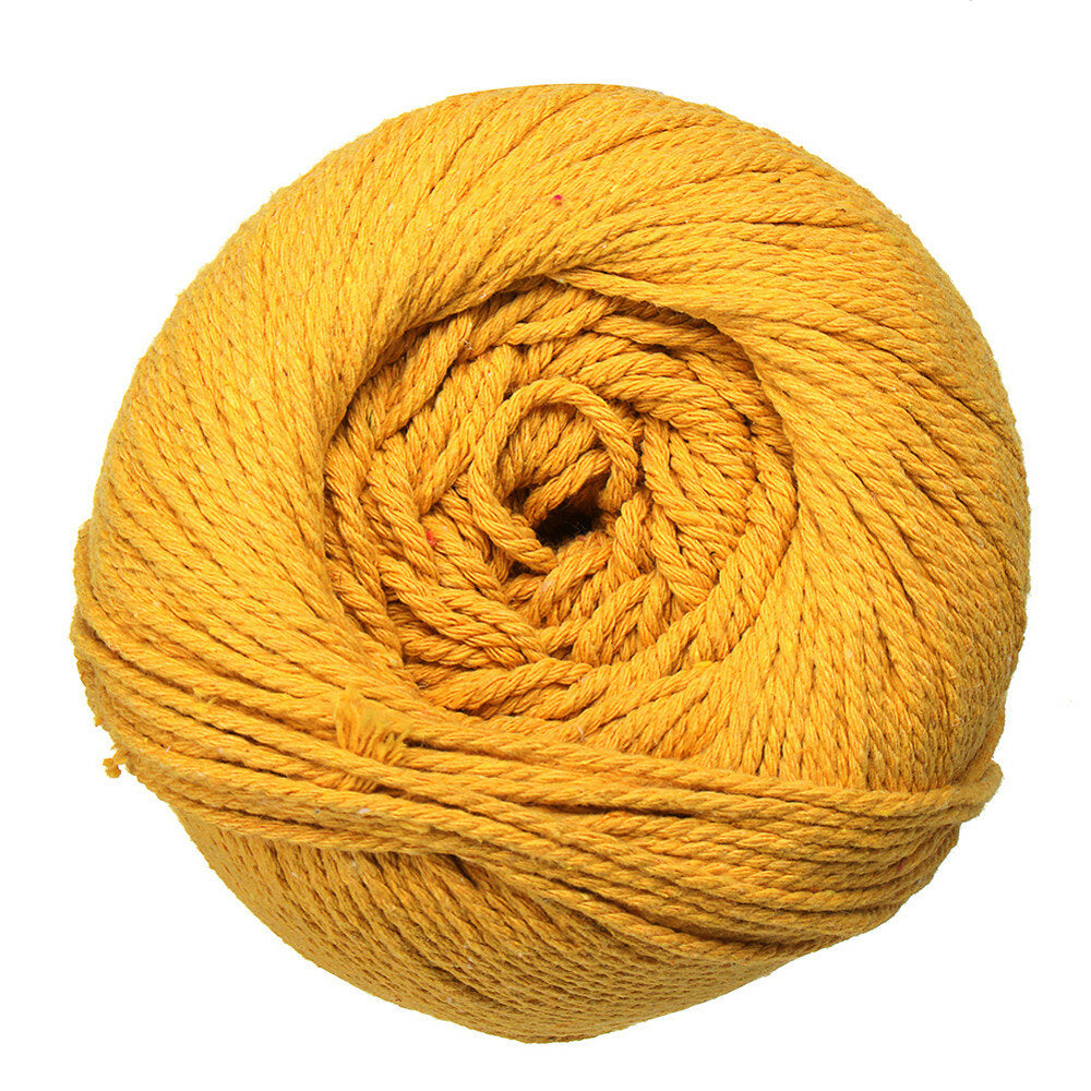 3 mm x 260 m macrame touw katoenen snaar dhz gevlochten draad gereedschap zwart/meer blauw/oranje/rose rood/geel