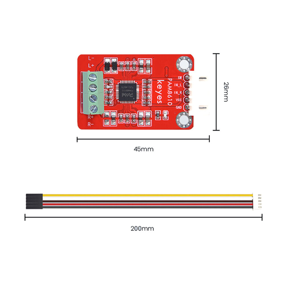 pam8610 digitale versterker boord 2x10w twee-kanaals stereo audio versterker module voor dhz kleine luidspreker productie