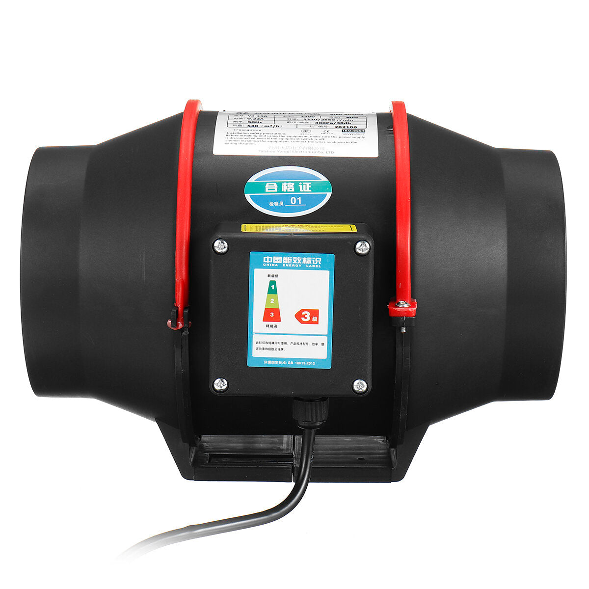 4/6/ inch stille afzuigkanaal ventilator voor hydroponic inline uitlaat ventilator industrieel met snelheidsregelaar