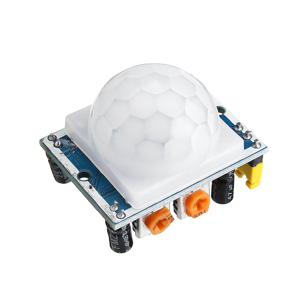 10 stuks hc-sr501 verstelbare infrarood ir pyro-elektrische pir module bewegingssensor menselijk lichaam inductie detectie met beugel