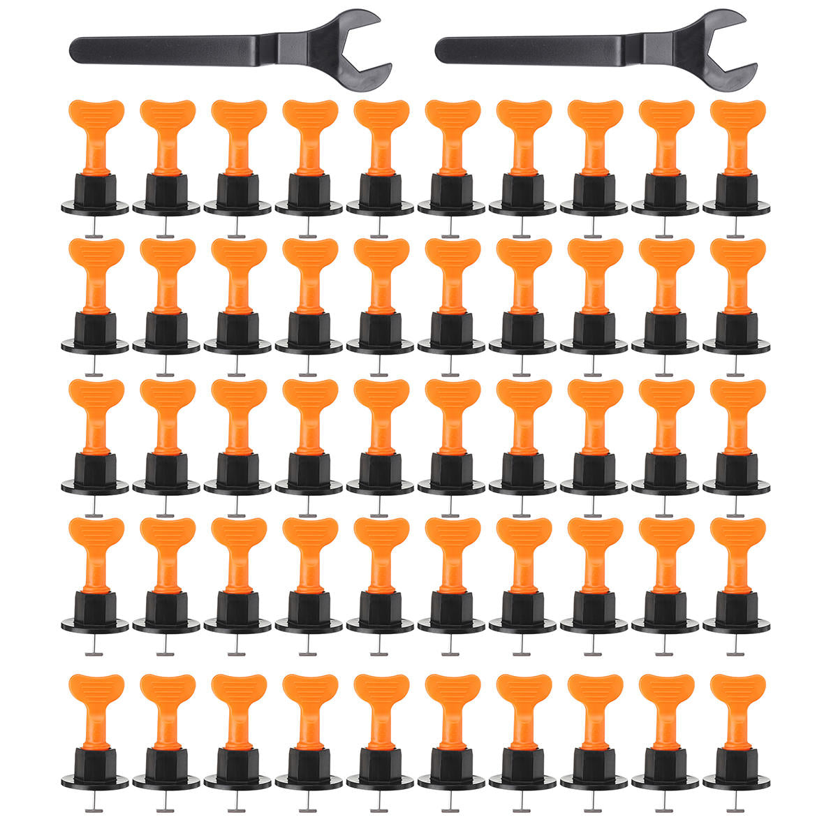 40/50/100 stuks tegel leveling systeem vloer kit uitlijning clip herbruikbare spacers locator w/wrench