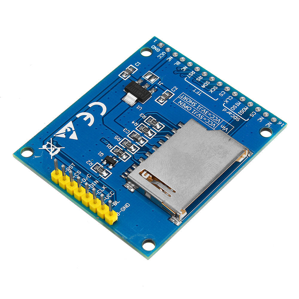 1.8 inch 128x160 ili9163/st7735 tft lcd module with pcb baseboard spi serial port