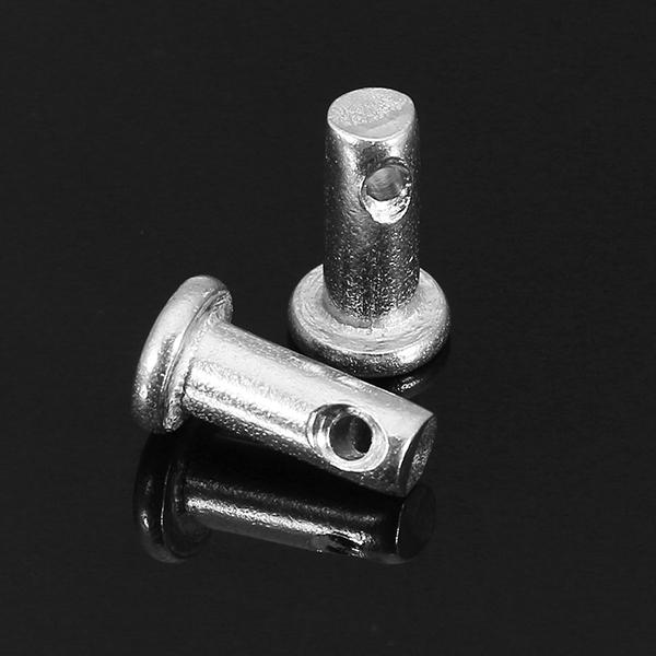 10 stuks gb882 m3x10/m4x10 lokaliseerpen 304 rvs cilindrische pin platte kop met gat