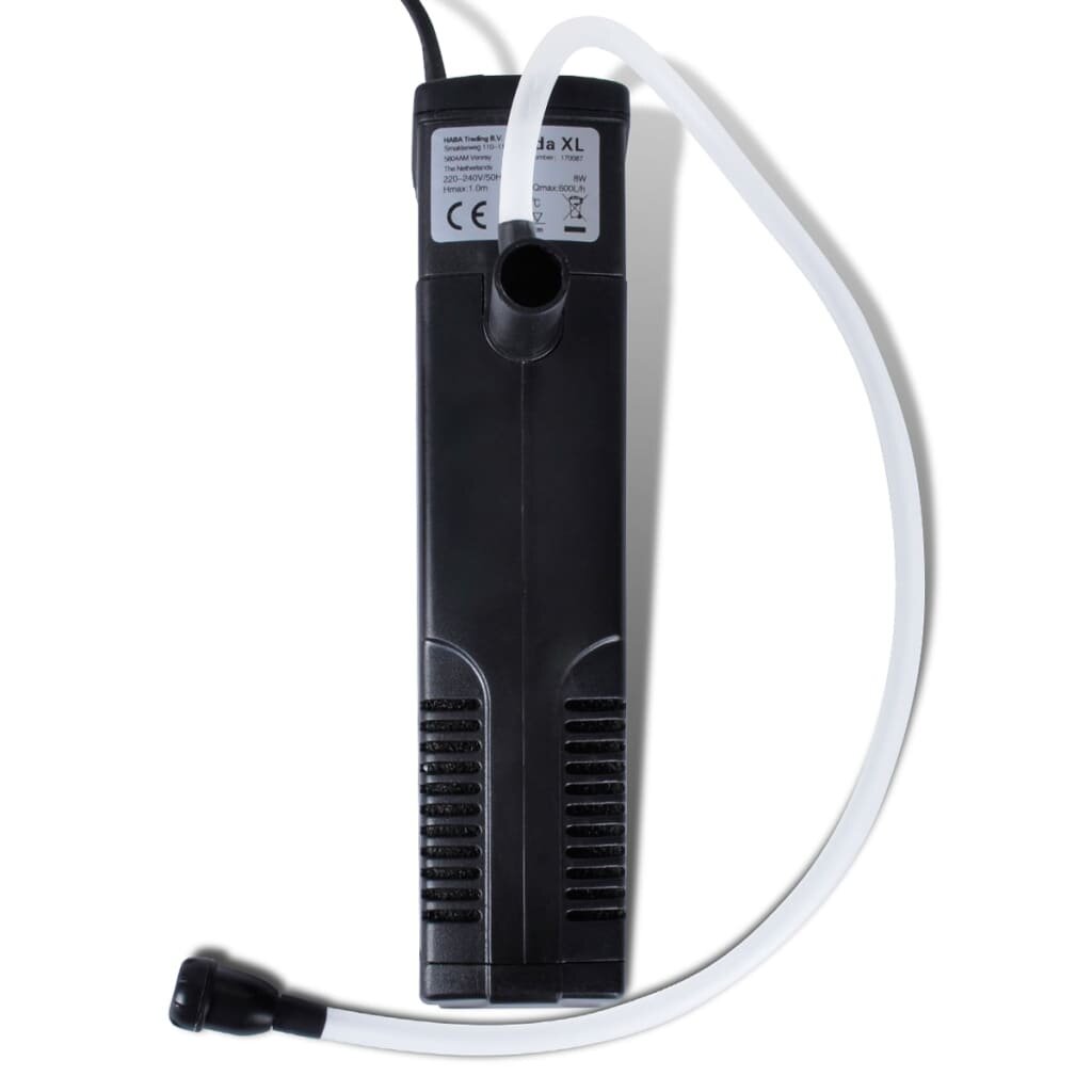 aquariumfilterpomp met actieve kool 600 l/h