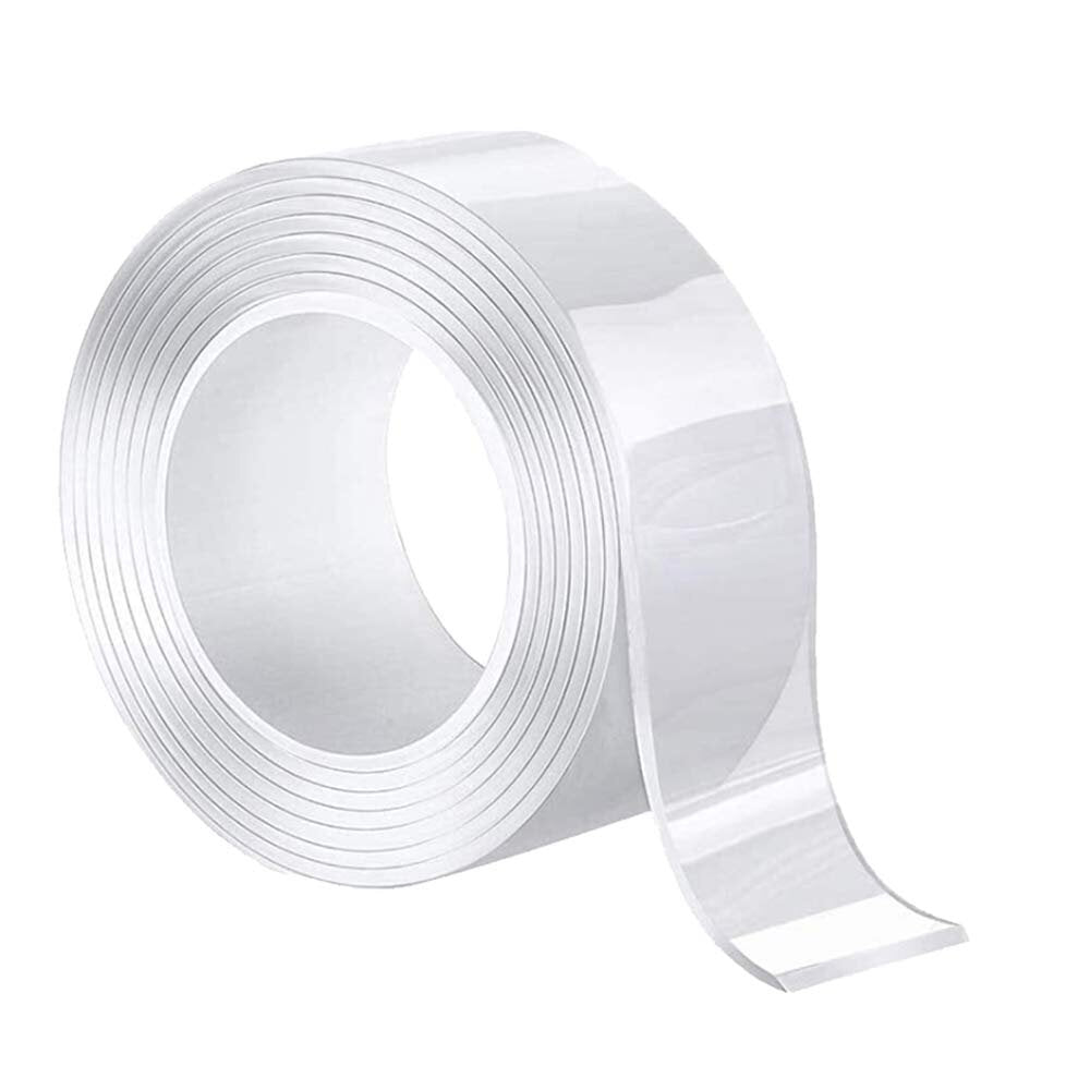 1 m / 2 m / 5 m 1 * 30mm nano tape dubbelzijdige tape transparant geen trail herbruikbare waterdichte tape kan schoon huishoudelijke gekkotape