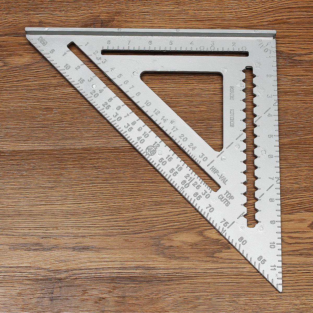 12 inch aluminium haakse driehoek liniaal gradenboog framing meetinstrumenten