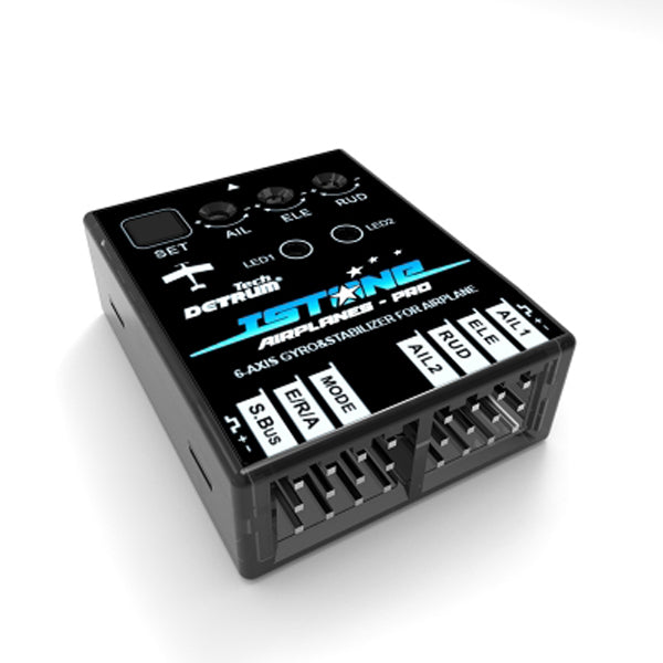 dynam detrum istone pro 6-assige gyro flight controller stabilisator met abs plastic systeem voor rc radiografische vliegtuig v vleugel