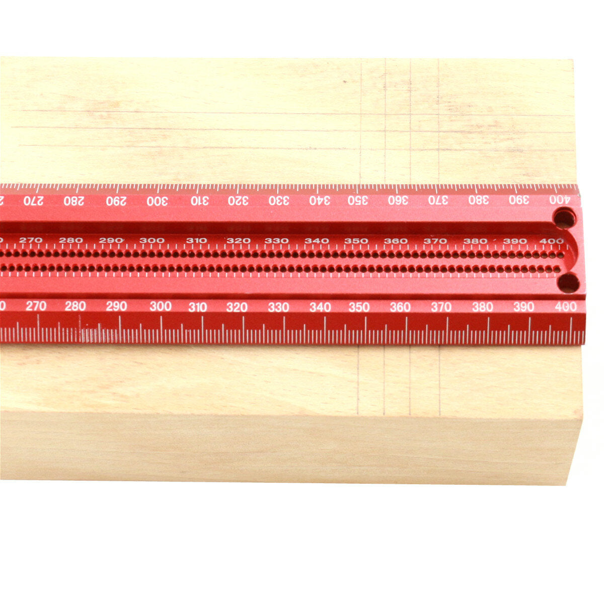 300/400/500 / 600mm houtbewerkingslijn kraspen t-type liniaal 1 mm gat gekruiste liniaal aluminiumlegering markeringsmeter