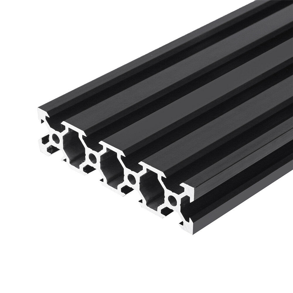 200-1000 mm zwart 2080 v-sleuf aluminium profiel extrusieframe voor cnc-gereedschap diy