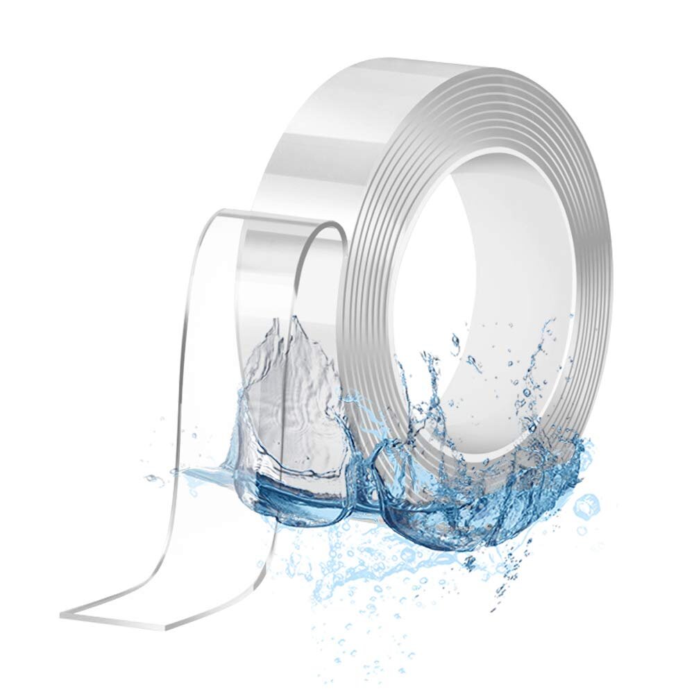 1 m / 2 m / 5 m 1 * 30mm nano tape dubbelzijdige tape transparant geen trail herbruikbare waterdichte tape kan schoon huishoudelijke gekkotape
