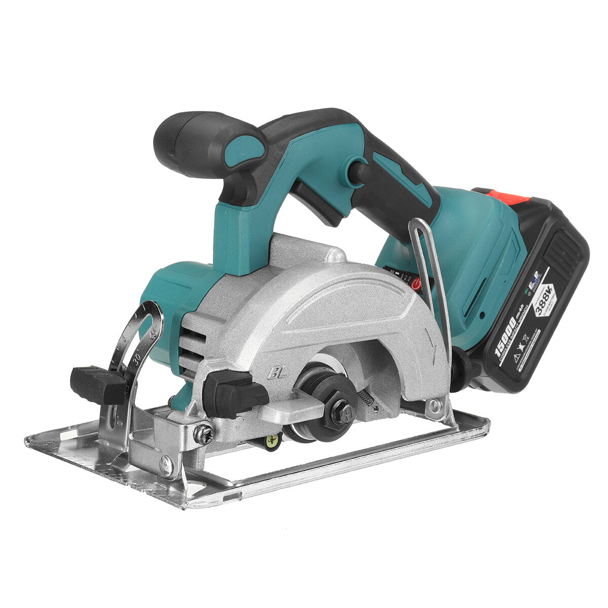 388vf elektrische cirkelzaag houtbewerking hout houtsnijder w / geen / 1/2 batterij voor makita