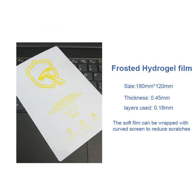50 stuks mobiele telefoon front lcd-scherm beschermende film screen protector voor iphone pad samsunng alle mobiele telefoon flexibele hydrogel film