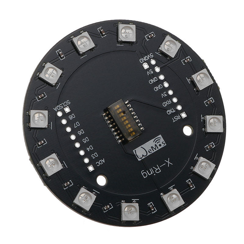 5 stuks x-ring rgb ws2812b led module voor rgb ingebouwde led 12 colorful led module voor wavgat esp8266 rgb