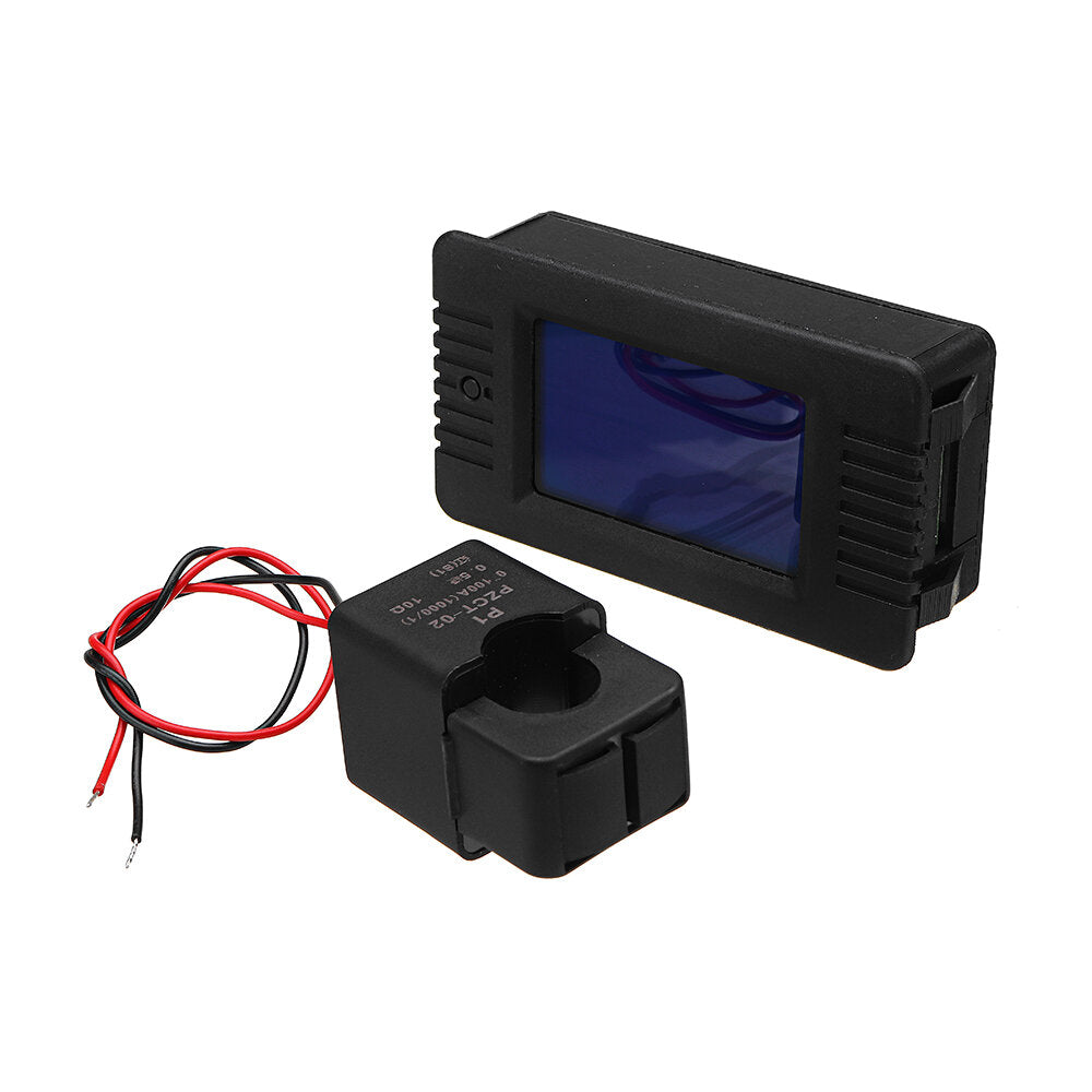 pzem-022 open en sluit ct 100a ac digitale display power monitor meter voltmeter ampèremeter frequentie