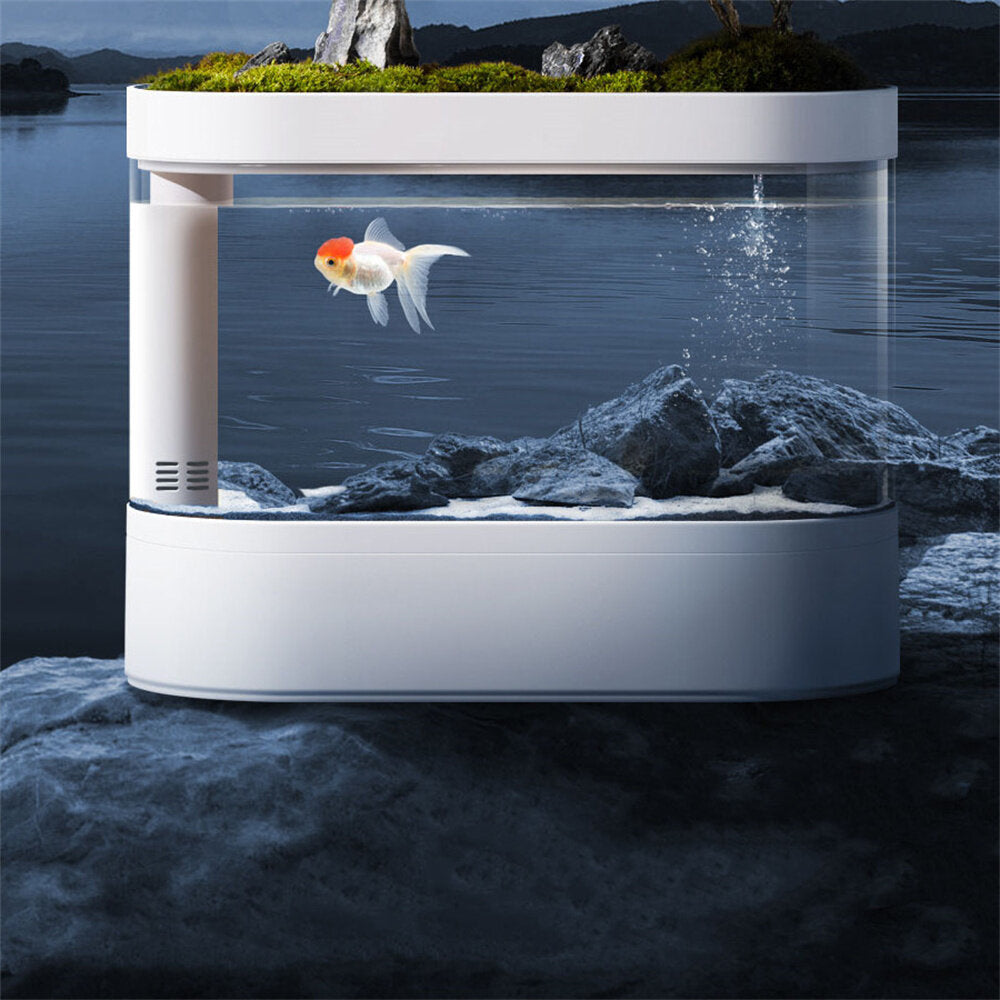beschrijvende geometrie desgeo 10l vis c500 aquariumtank smart feeder timing werken met wifi mijia app-bediening automatisch van xiaomi youpin traploze waterpomp