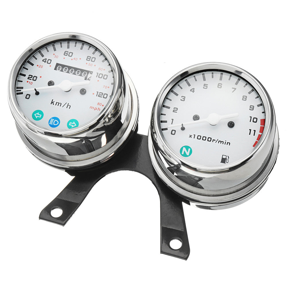 Kilometerteller universele motorcycle snelheidsmeter kilometerteller toerenteller gaug ...