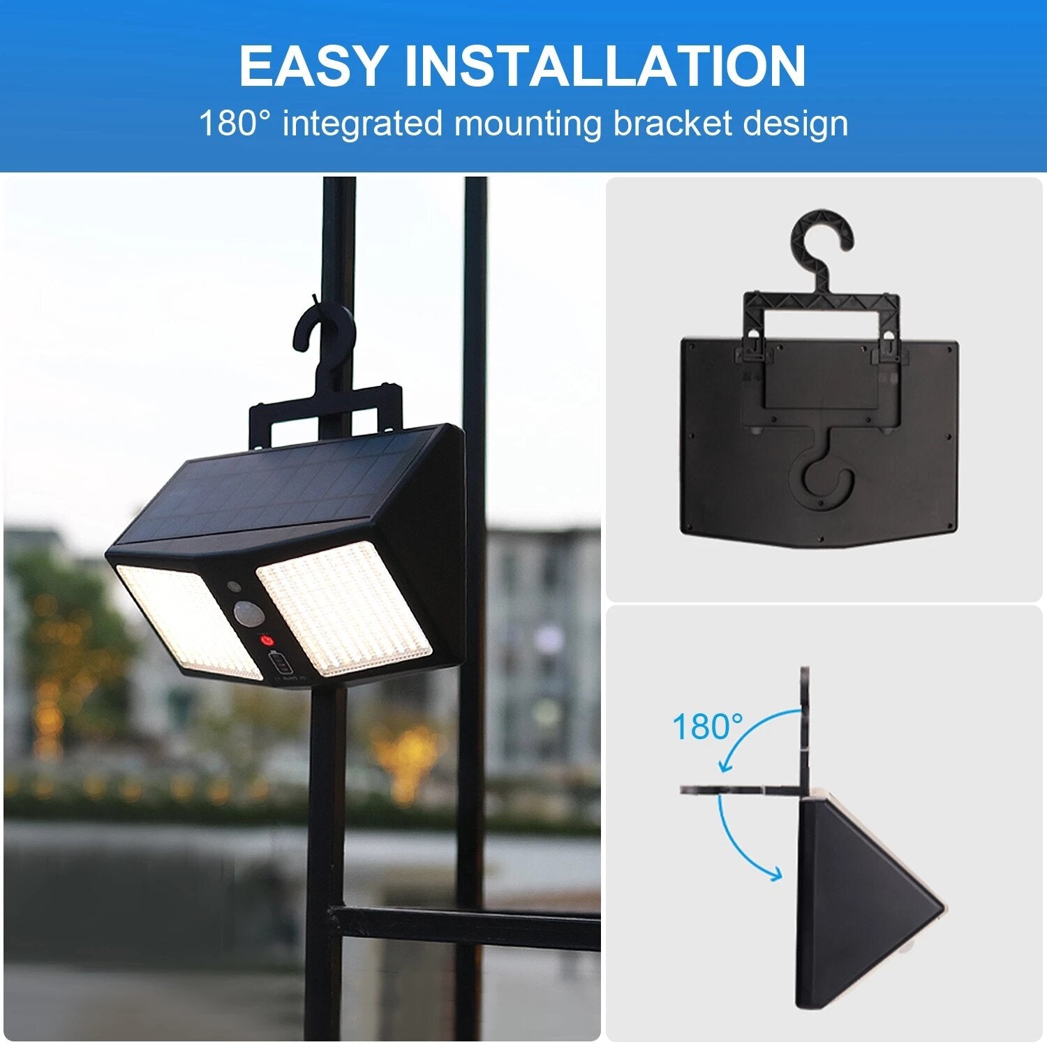 360led solar light wandlampen 12000 mah 6 modi bewegingssensor ip65 waterdichte outdoor yard tuin straat inductie nachtlampje