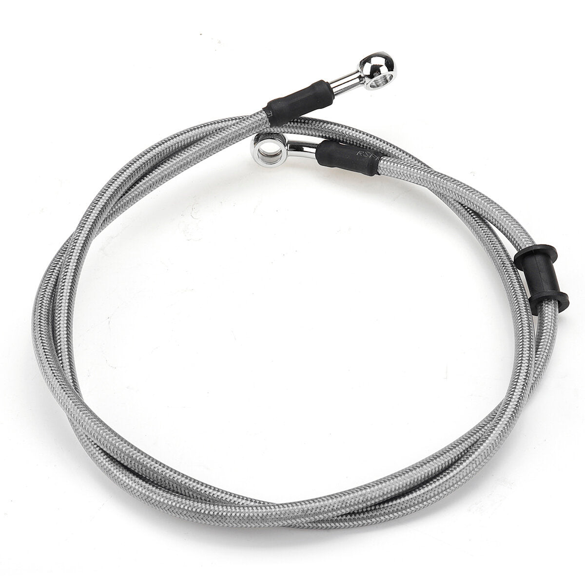 300 mm-2200 mm motorfiets gevlochten rem koppeling olieslang lijn kabel pijp universeel zilver