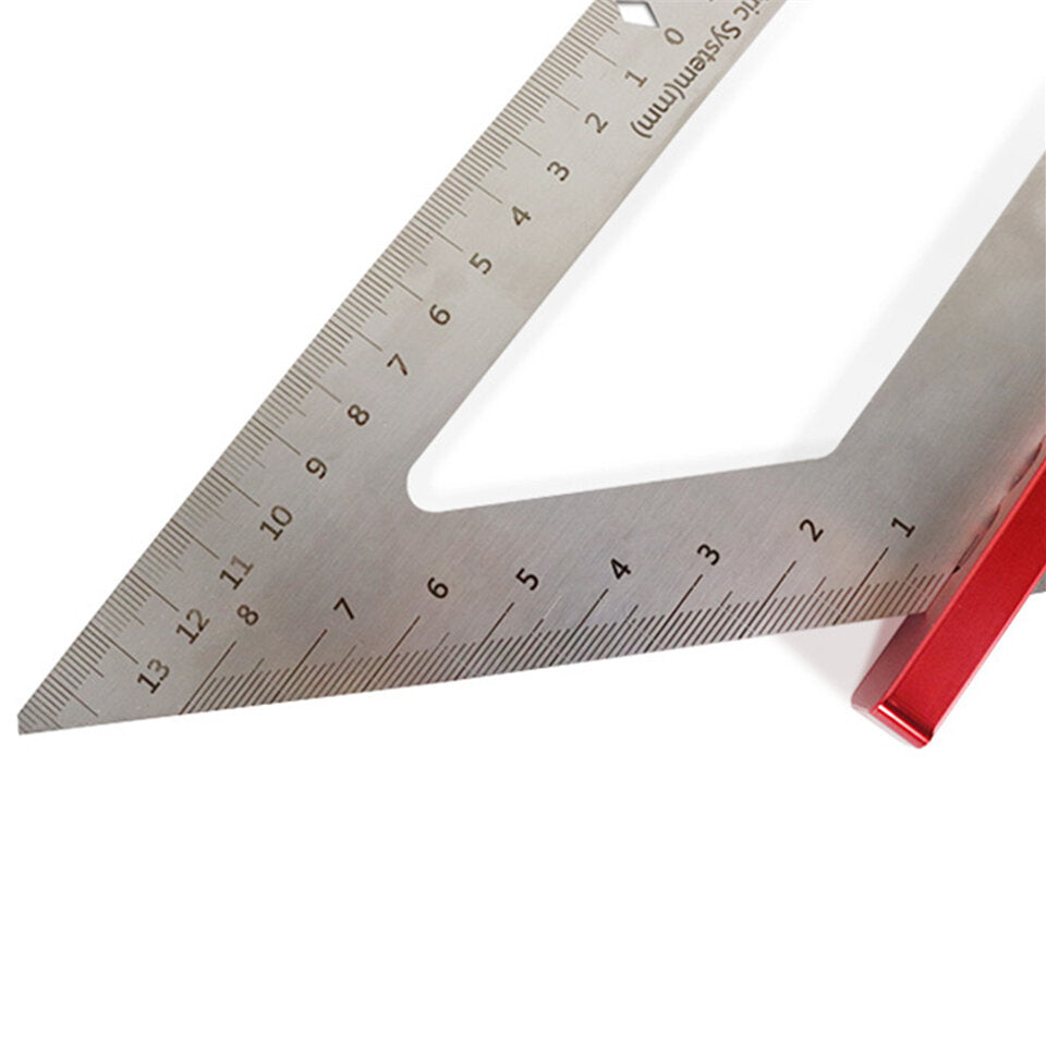 140mm rvs inch houtbewerking driehoek heerser multifunctionele schrijfhoek heerser voor diy