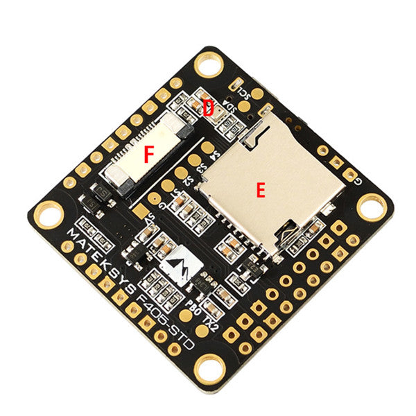 matek f405-osd betaflight stm32f405 flight controller + matek fchub-6s hub power distribution board