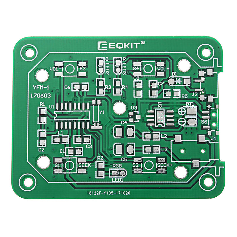 eqkit® fm stereo radio kit 76-108mhz frequentie 180mah 32ω impedantie yfm-1 dhz elektronische onderdelen