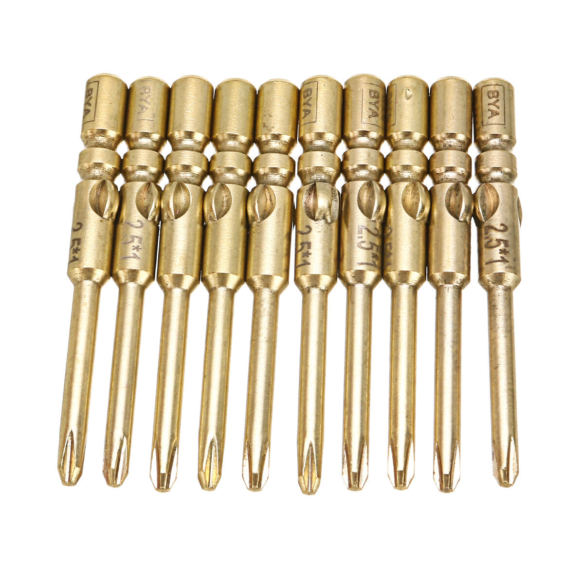 10 stuks 40mm magnetische schroevendraaier bits hex cross head ph0 ph1 ph2 bit voor elektrische schroevendraaier