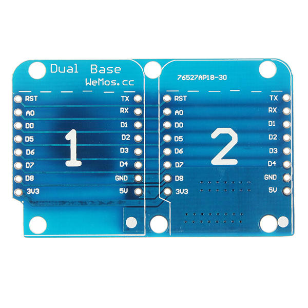 double socket dual base shield voor d1 mini nodemcu esp8266 dhz pcb d1 ...