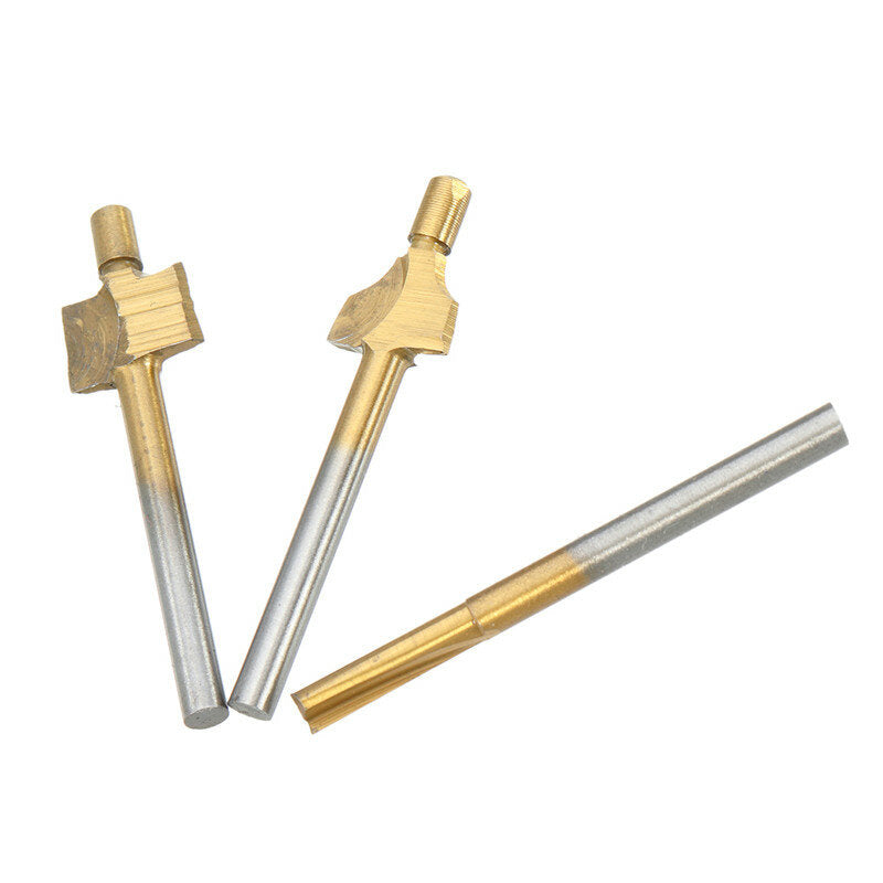 10 stuks hss houtbewerking trimmen mes titanium-plated slijpmes micro frees houtsnijder