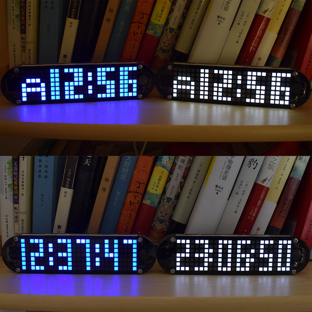 geekcreit ds3231 hoge nauwkeurigheid multifunctionele led dot matrix animatie-effecten klok diy-set