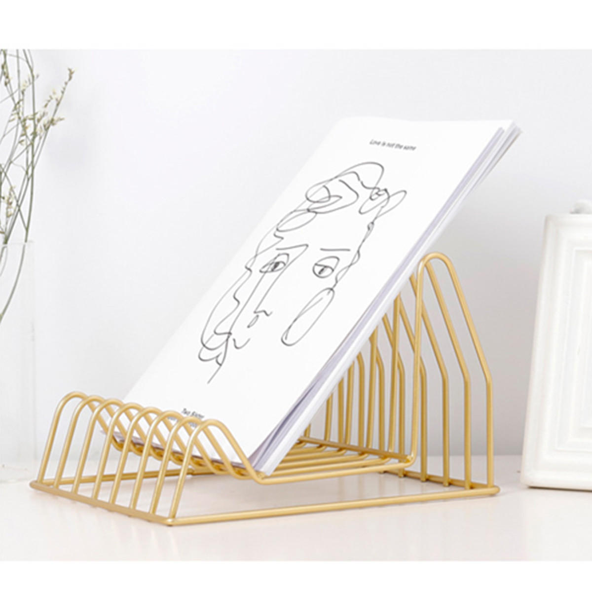 metalen boekenplank brief tijdschrift opbergrek ladehouder bureau organisatie