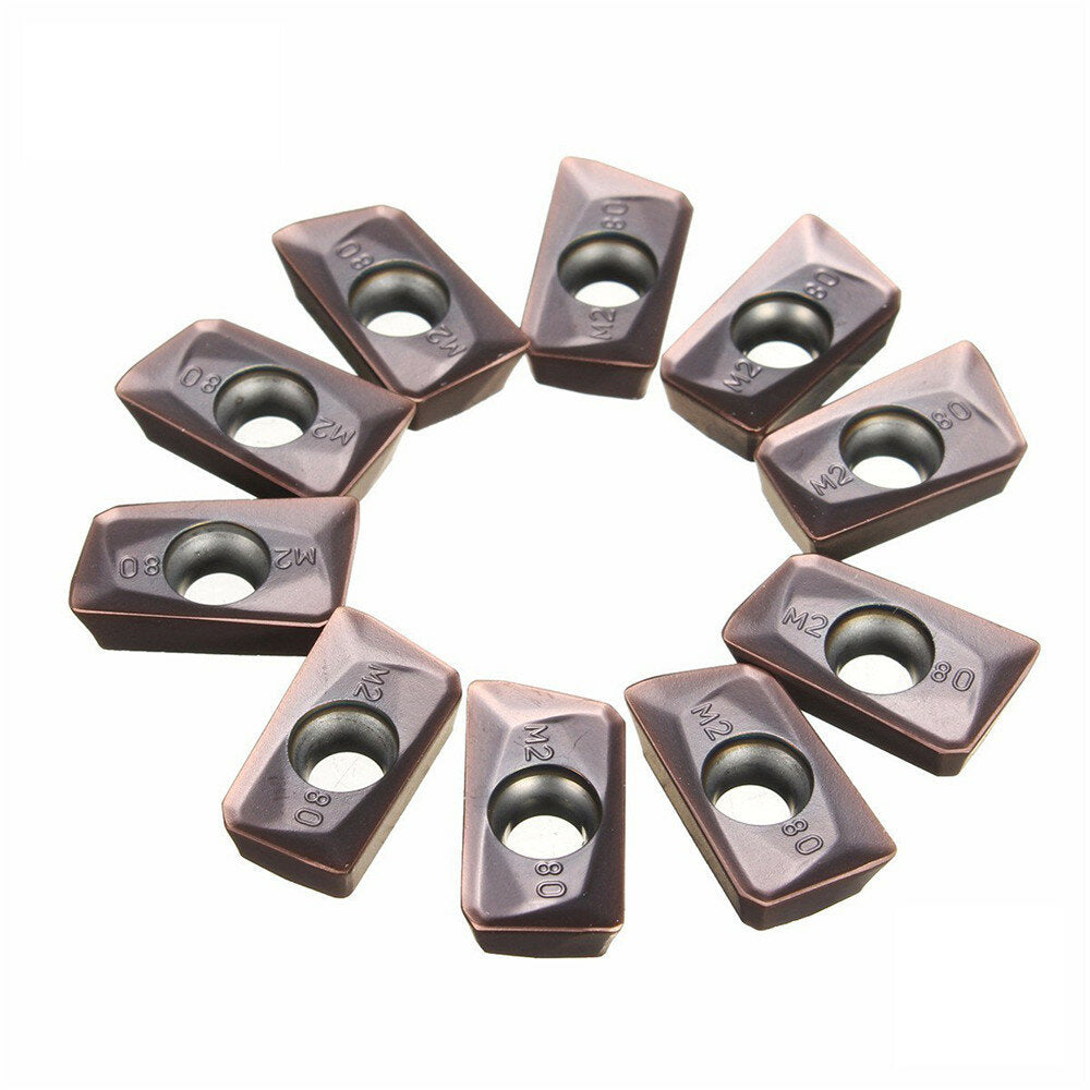 10 stuks apmt1604pder-m2 vp15tf 25r0.8 hardmetalen inserts voor mill cutter cnc tool draaigereedschap