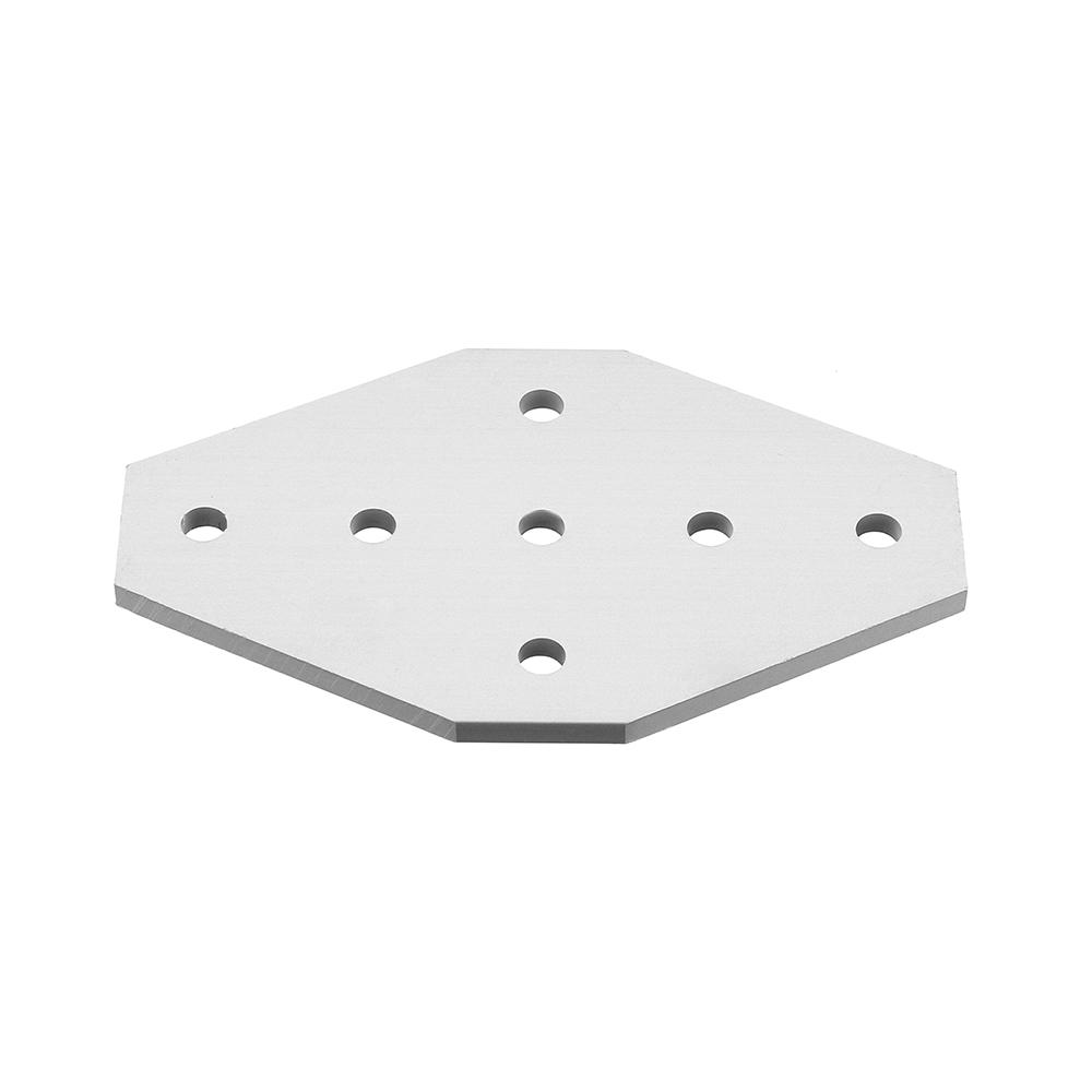 aluminium 7 gaten join plate corner bracket voor 2020 v-gleuf aluminium extrusies profielen cnc onderdelen