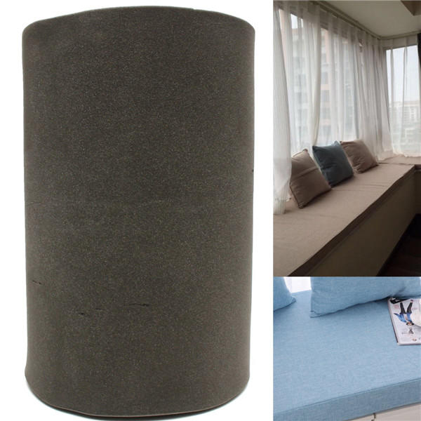 200x60x5cm zwart hoge dichtheid zitting schuimrubber vervanging bekleding kussen schuim