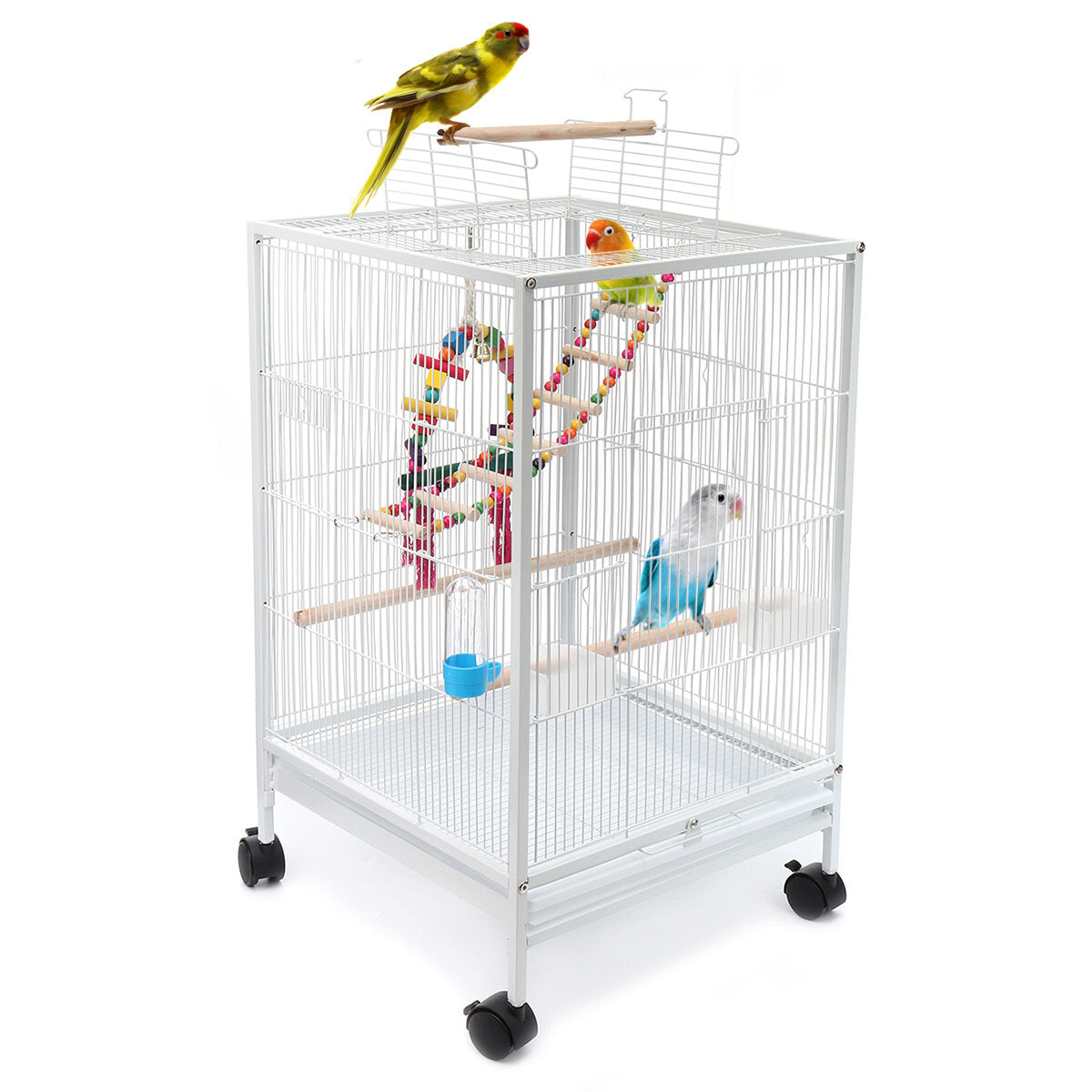 vogelkooi 45.6x45.6x86 cm voor valkparkieten afrikaanse grijze quaker zon parkieten groene wang conures duiven papegaai